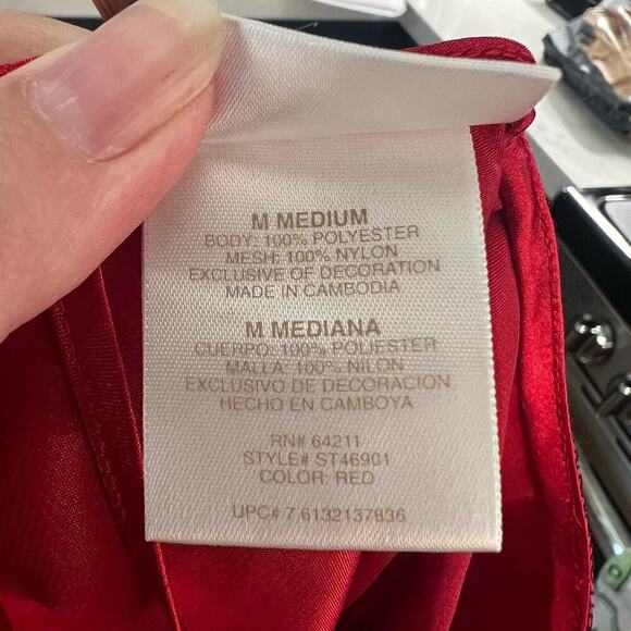 Satin SZ M Midi Slip Dress Whimsigoth Fairy Grunge Dark Romance Coquette 90s - Picture 8 of 10